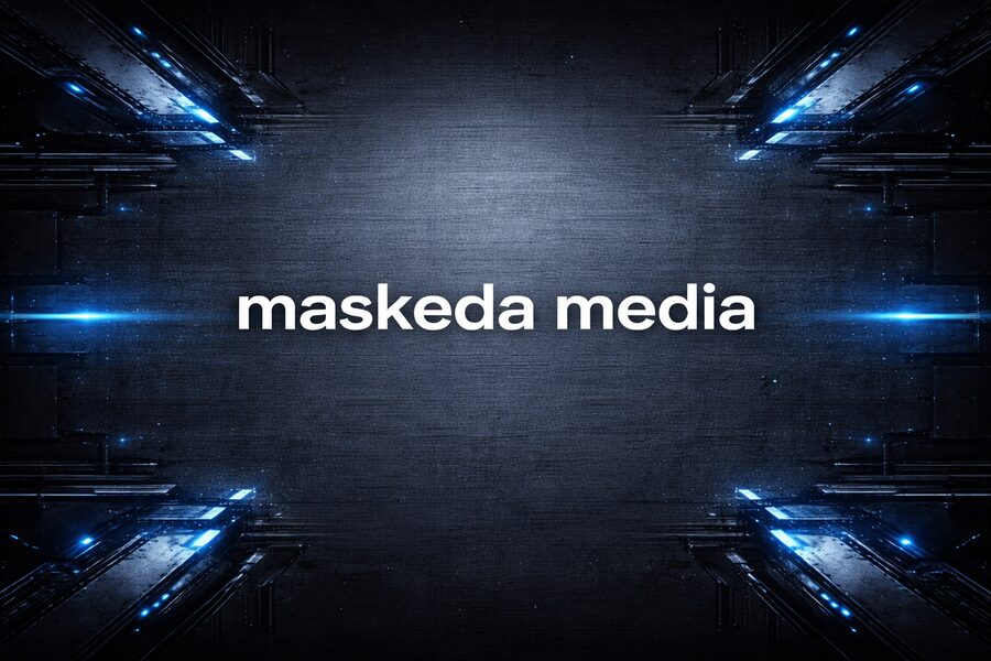 maskeda media brand and project collage